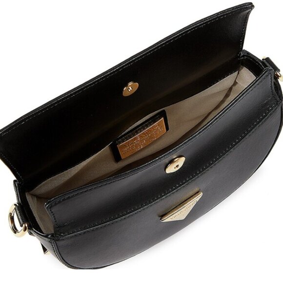 VALENTINO BY MARIO VALENTINO LUNAIRE LEATHER SADDLE SHOULDER BAG - Picture 4 of 8